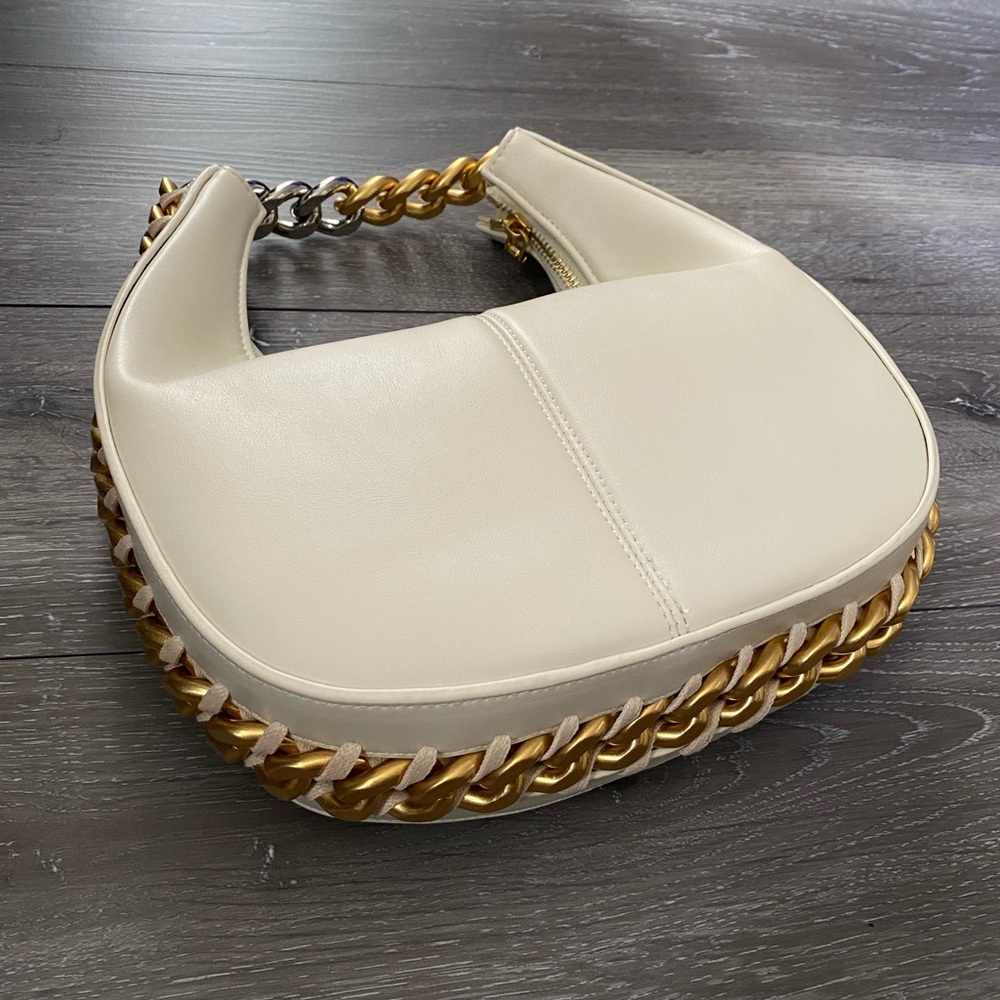 Trendy chunky chain hobo crossbody bag